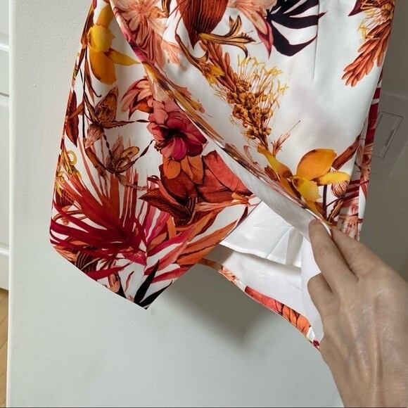 Cameo Empire Tropical Print Strapless Mini Dress M - Picture 7 of 15